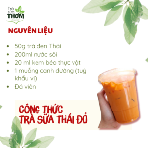 Trà sữa thái đỏ và 2 cách pha thơm ngon tại nhà Trà sữa Thái Đỏ